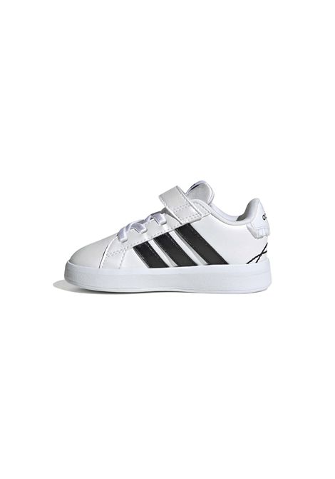 Adidas Grand Court 3.0 Shoes White Black Girls Infant ADIDAS CORE | Sneakers | KH9781-